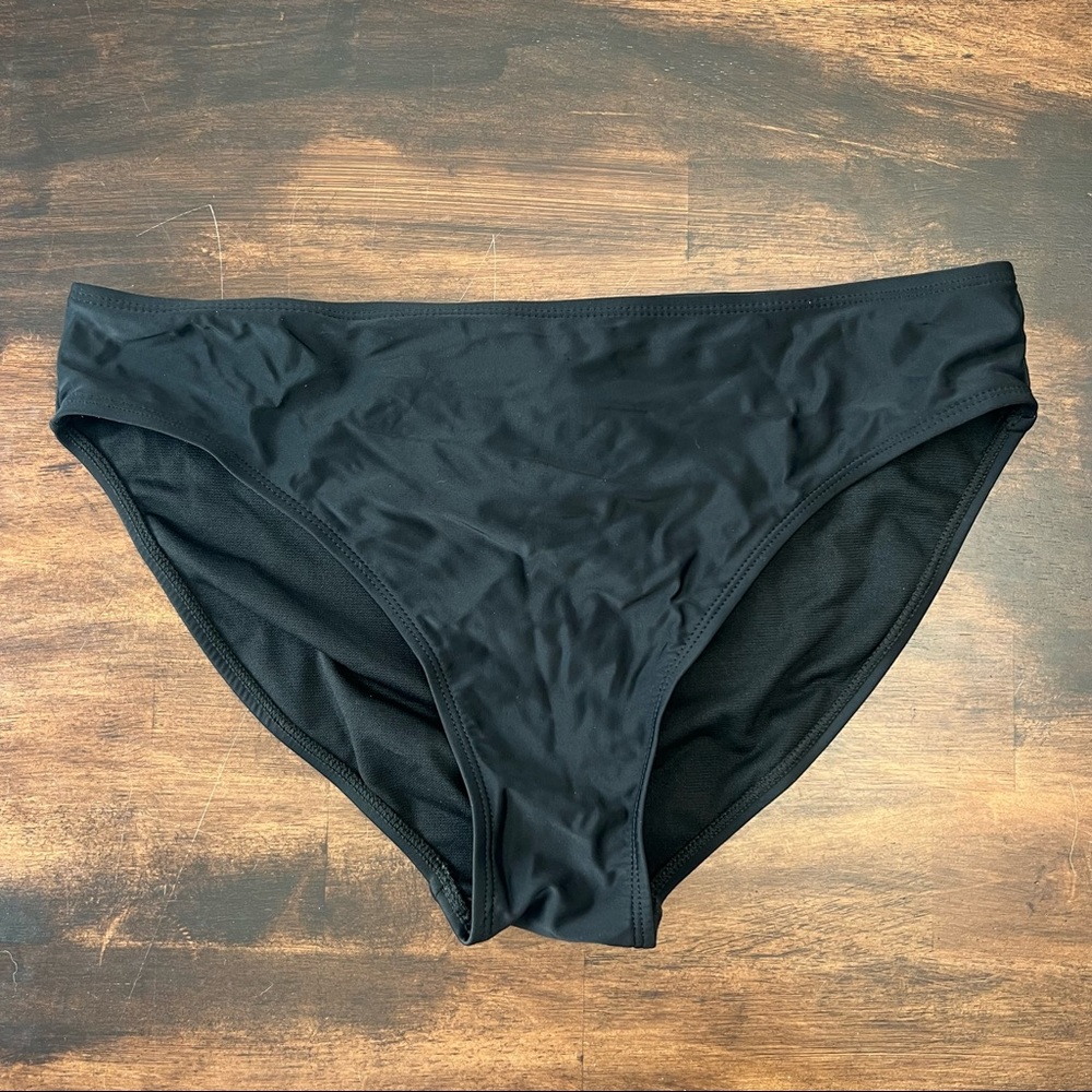 Nicole Miller black bikini bottom size medium